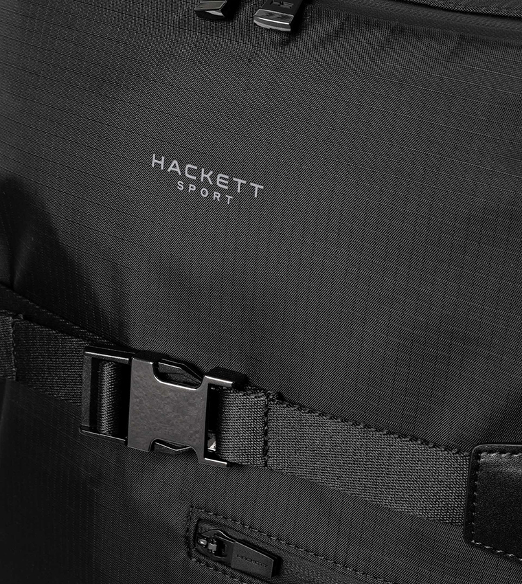 Logo Printed Buckle Detail Backpack
