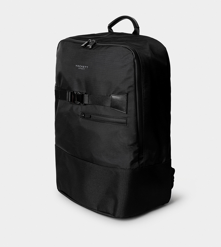 Logo Printed Buckle Detail Backpack