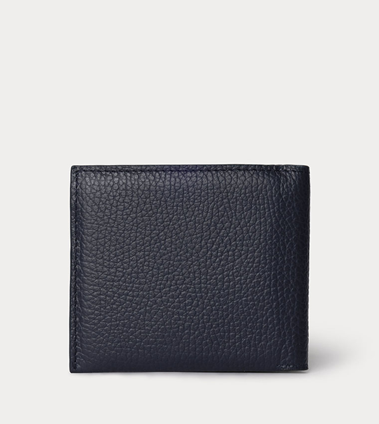 Texture Leather Bi-Fold Wallet