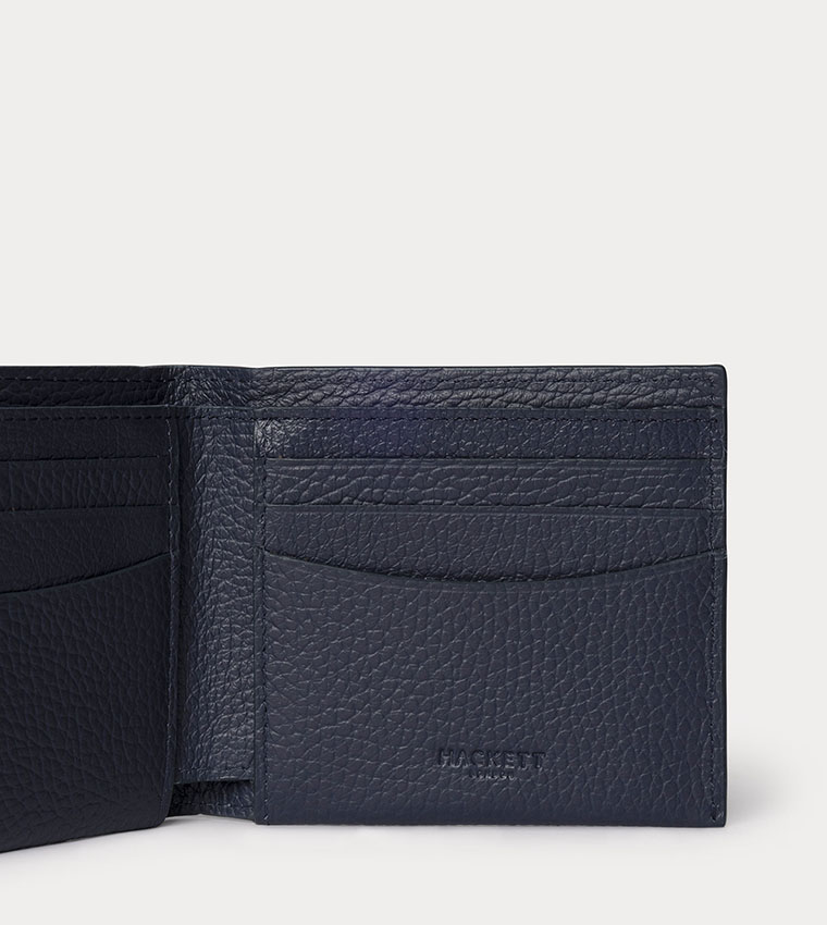 Texture Leather Bi-Fold Wallet