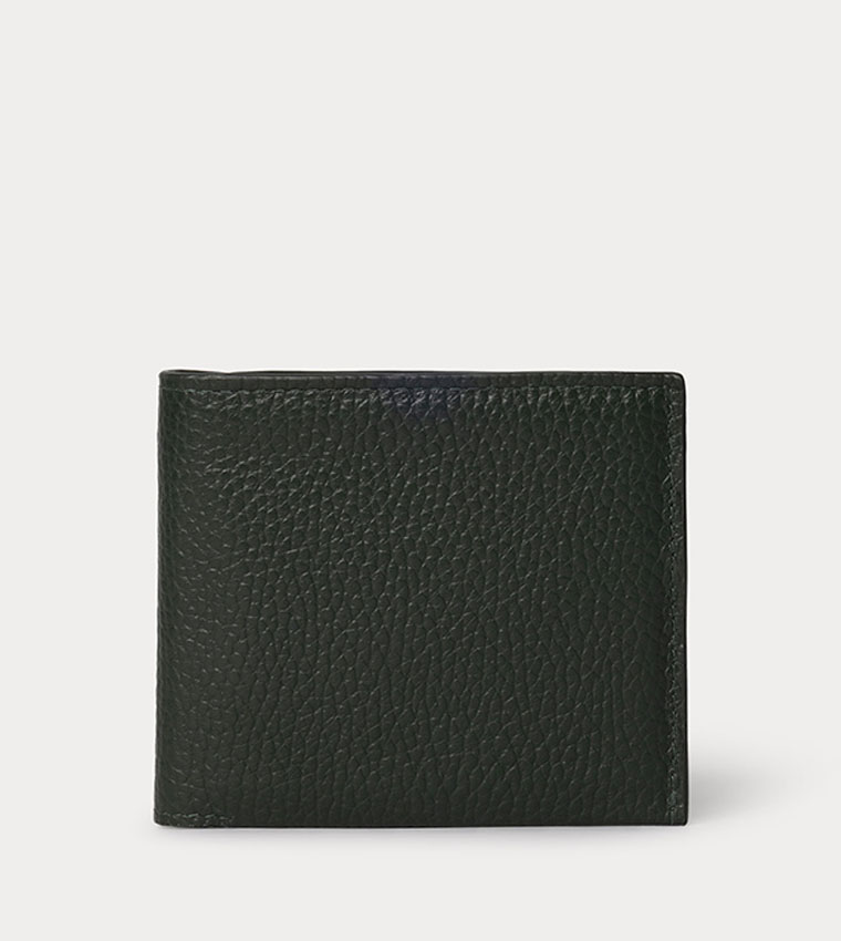 Texture Leather Bi-Fold Wallet