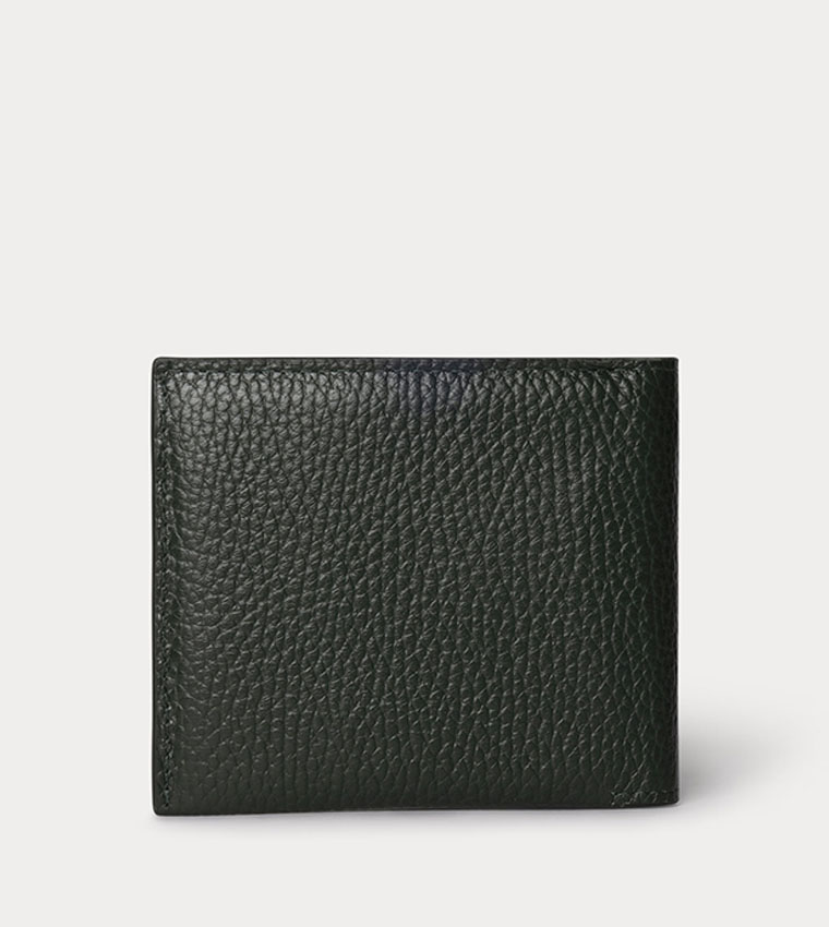 Texture Leather Bi-Fold Wallet