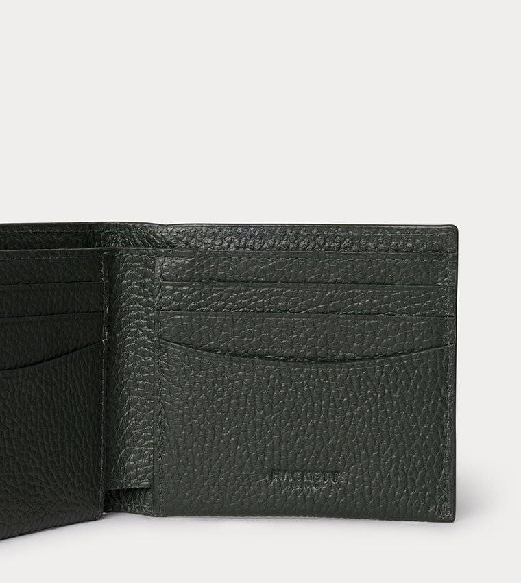 Texture Leather Bi-Fold Wallet