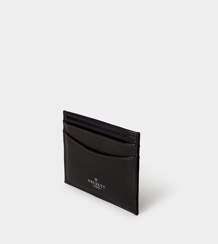 Logo Printed Leather Card Holder