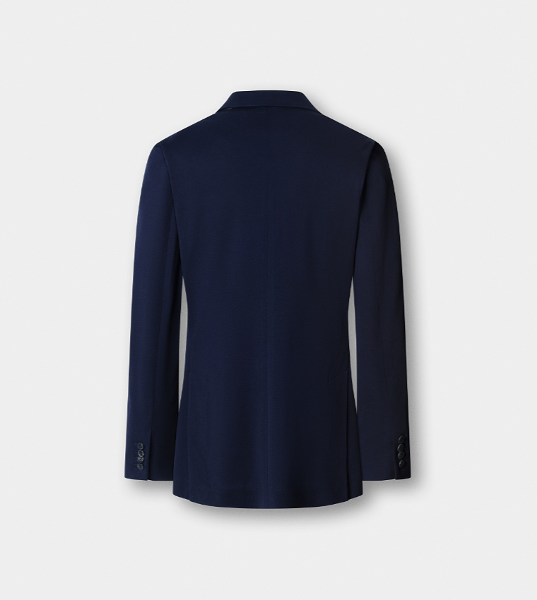 Solid Single-Breasted Blazer
