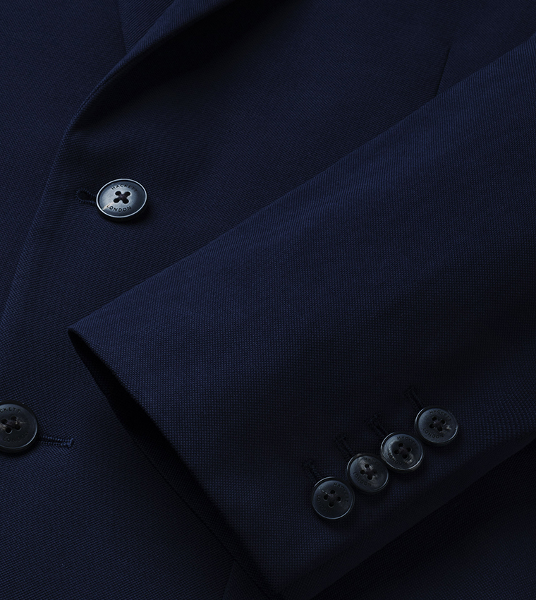 Solid Single-Breasted Blazer
