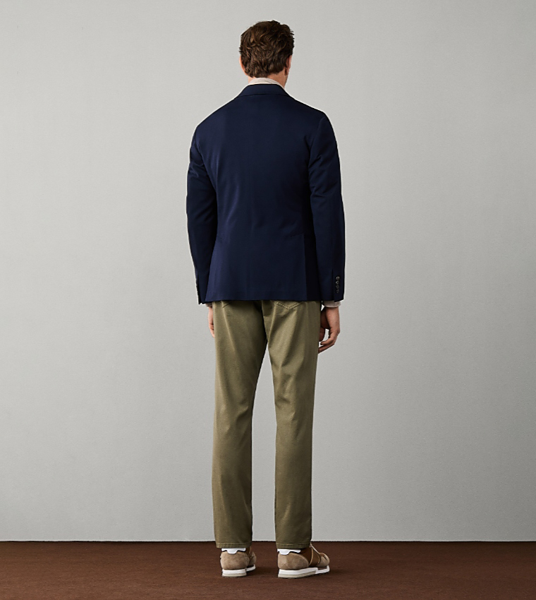 Solid Single-Breasted Blazer