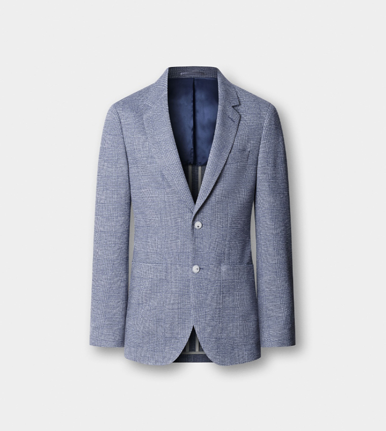 Check Single-Breasted Blazer