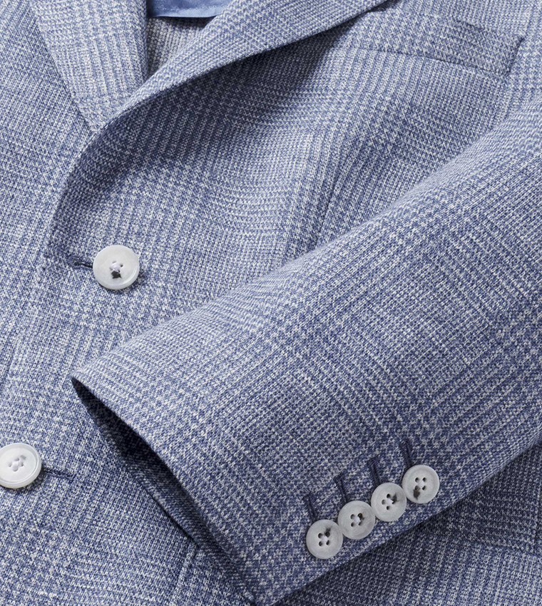 Check Single-Breasted Blazer
