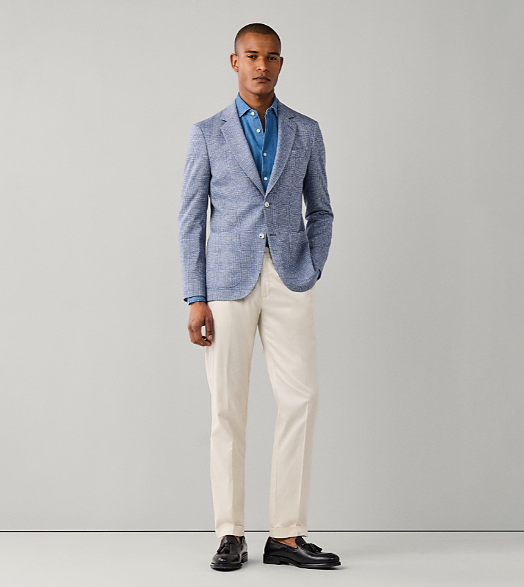 Check Single-Breasted Blazer