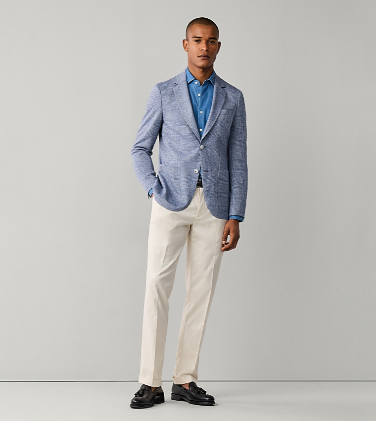 Check Single-Breasted Blazer