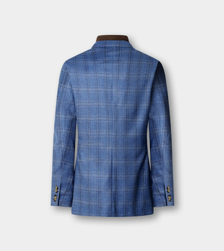 Check Single-Breasted Blazer