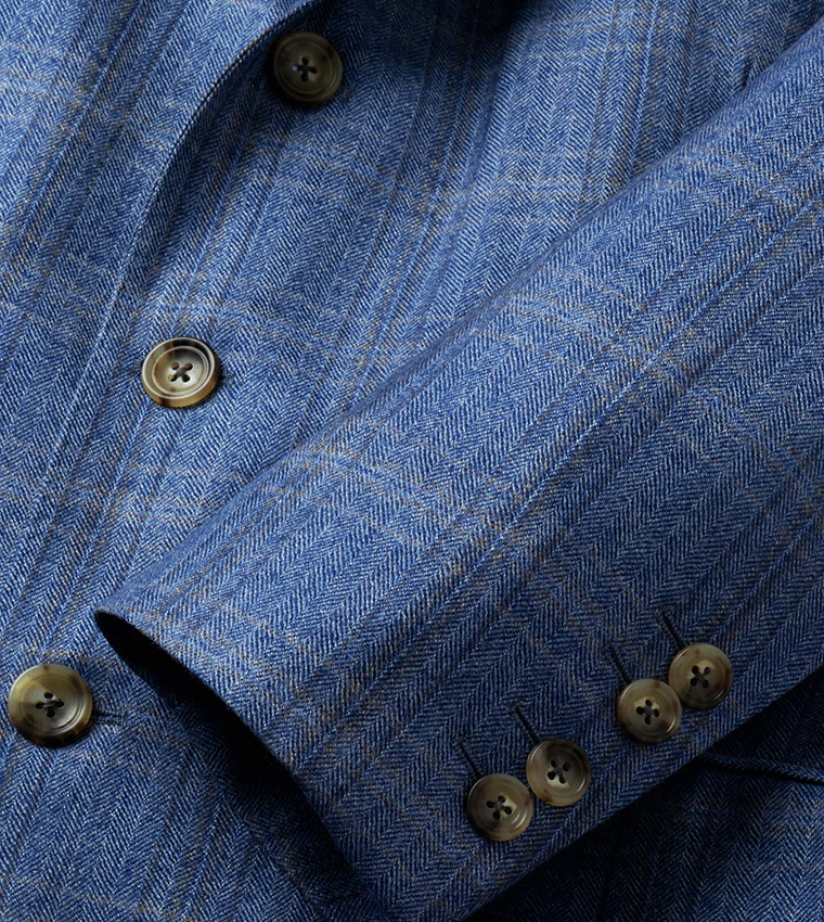 Check Single-Breasted Blazer