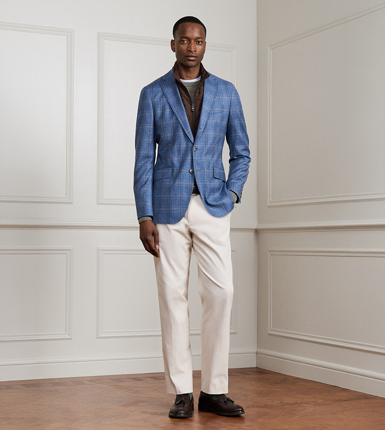 Check Single-Breasted Blazer