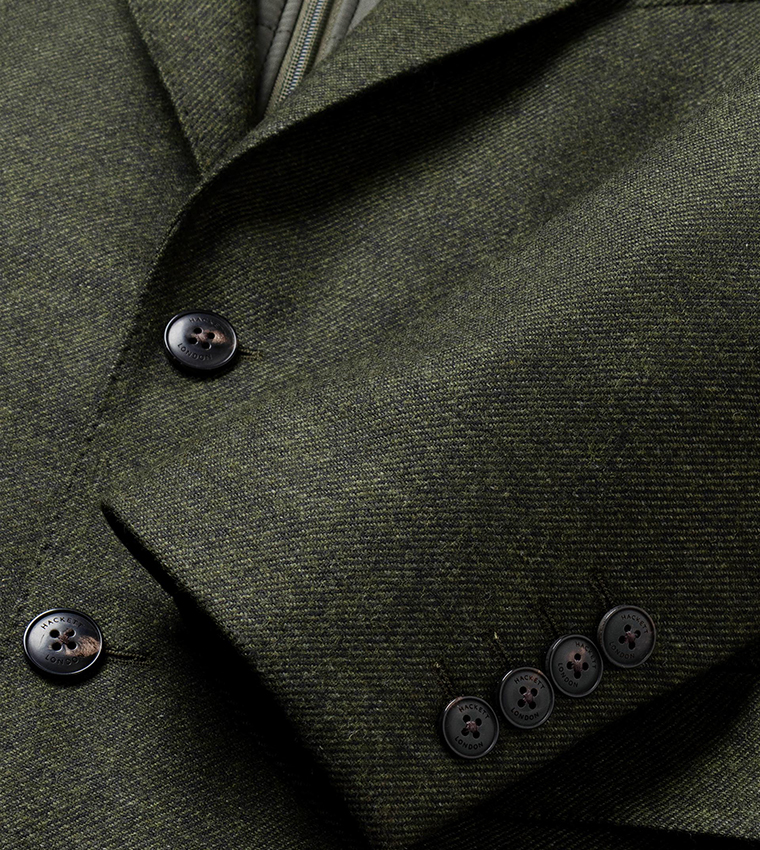 Textured Single-Breasted Blazer