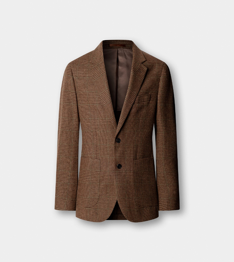 Check Single-Breasted Blazer