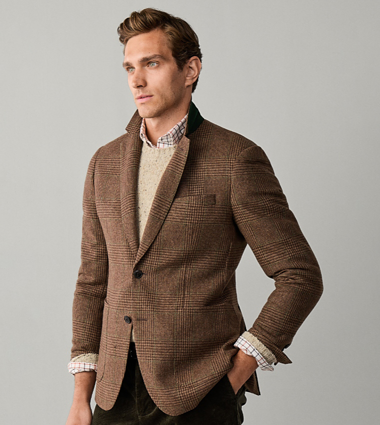 Check Single-Breasted Blazer
