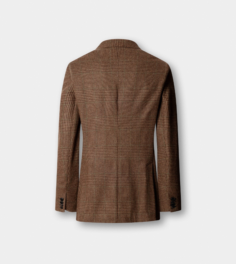 Check Single-Breasted Blazer