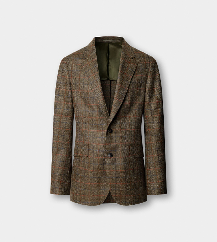 Check Single-Breasted Blazer