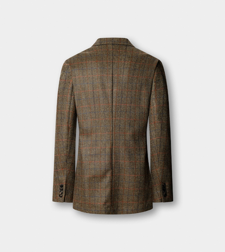 Check Single-Breasted Blazer