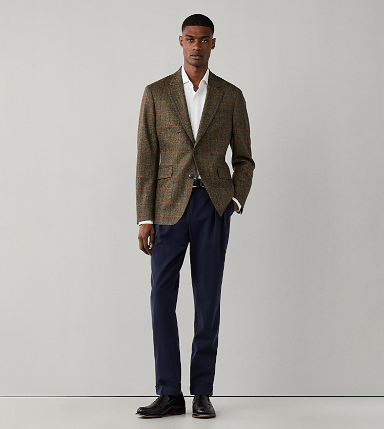 Check Single-Breasted Blazer