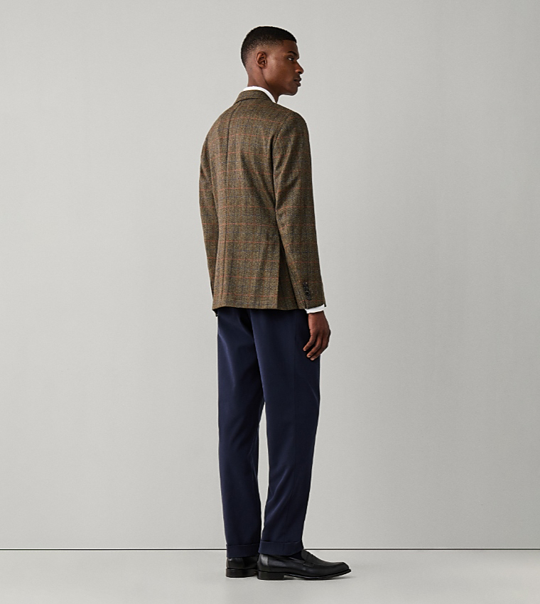 Check Single-Breasted Blazer