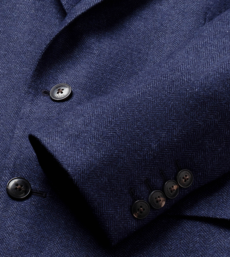 Textured Single-Breasted Blazer