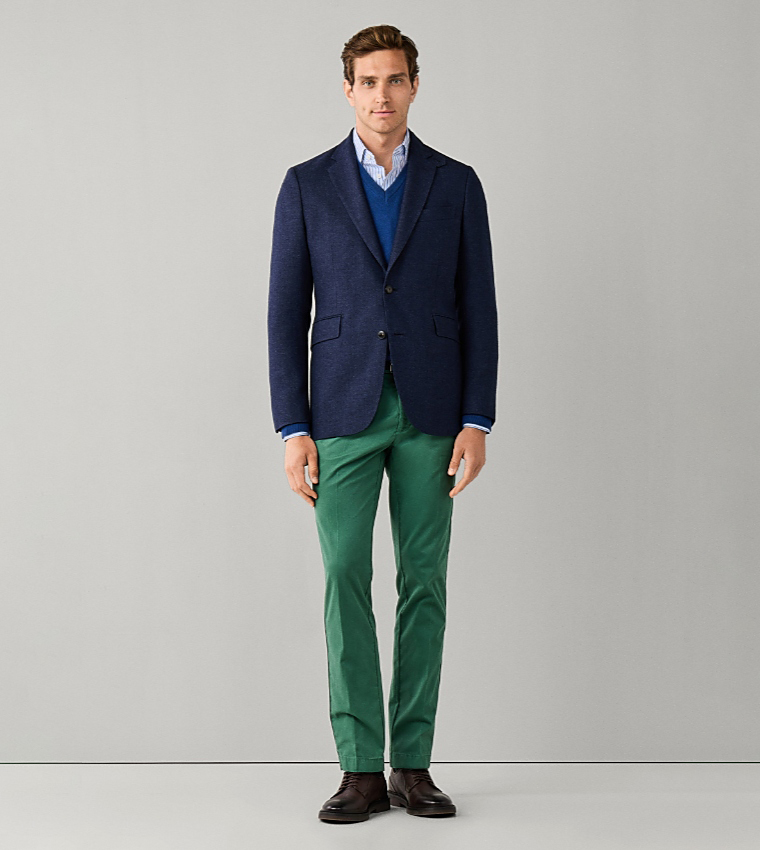 Textured Single-Breasted Blazer