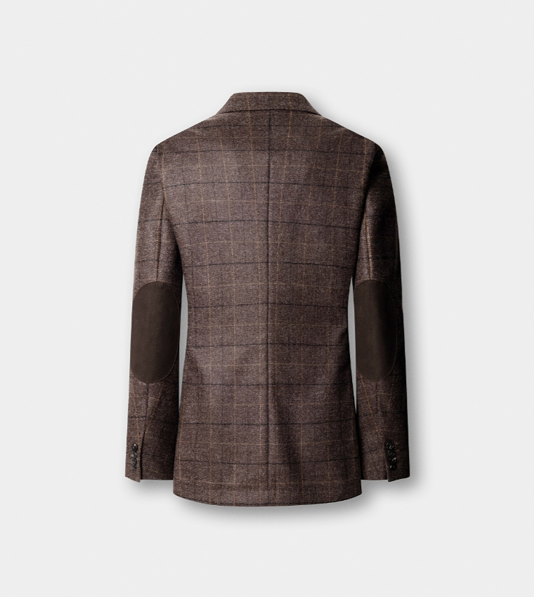 Check Single-Breasted Blazer