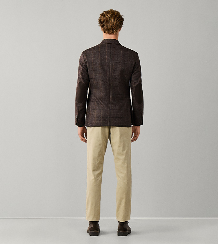 Check Single-Breasted Blazer
