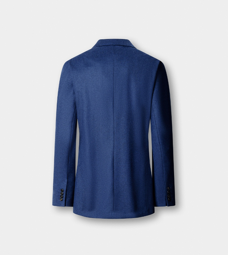 Solid Single-Breasted Blazer