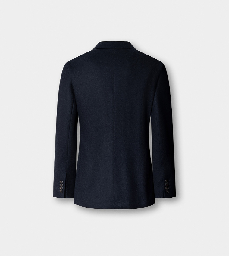 Solid Single-Breasted Blazer
