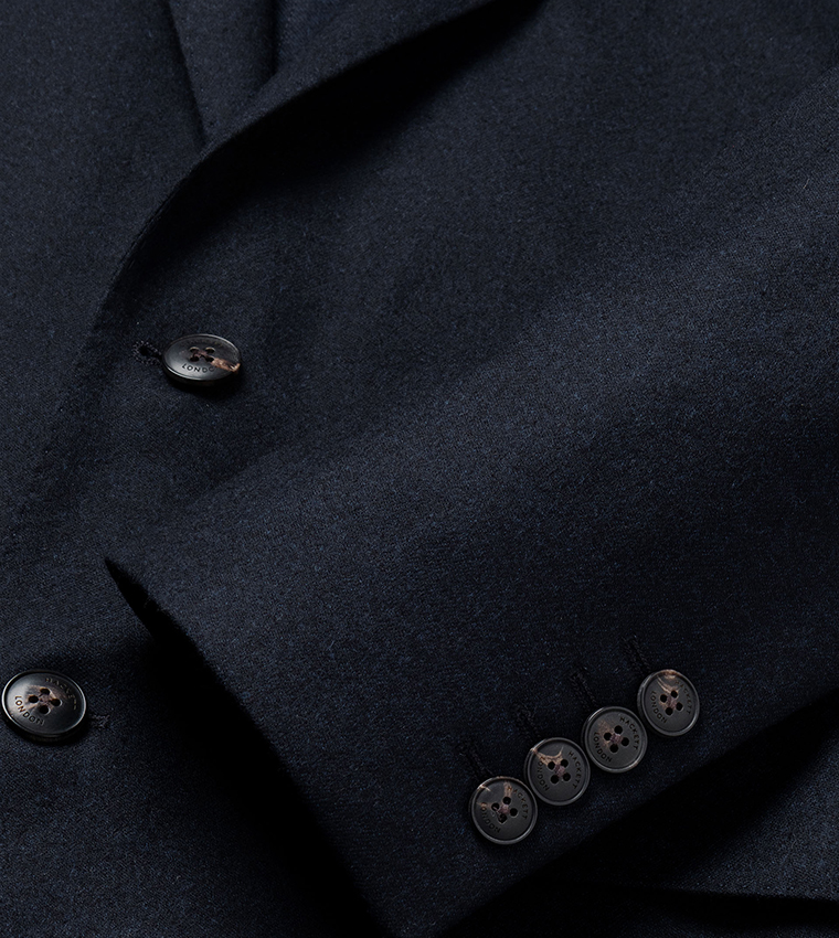 Solid Single-Breasted Blazer