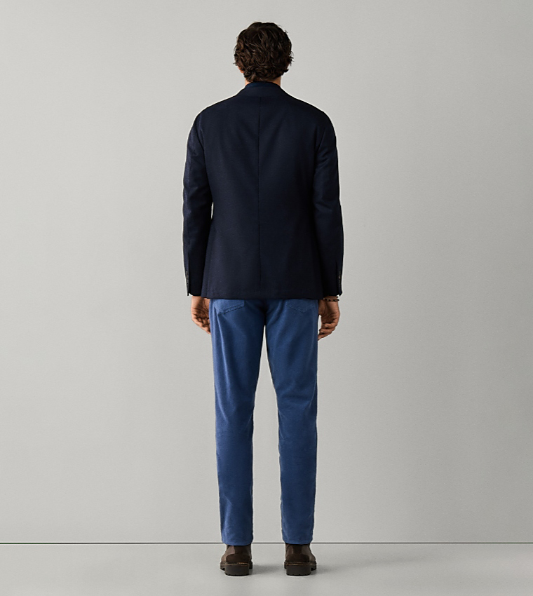 Solid Single-Breasted Blazer