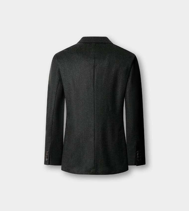Solid Single-Breasted Blazer