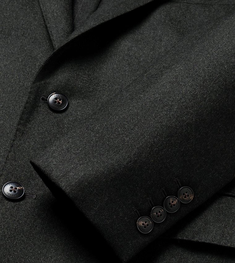 Solid Single-Breasted Blazer