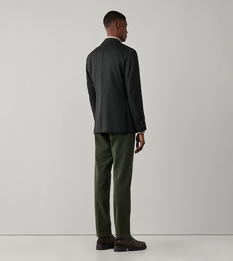 Solid Single-Breasted Blazer