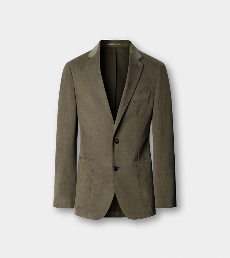 Solid Single-Breasted Blazer