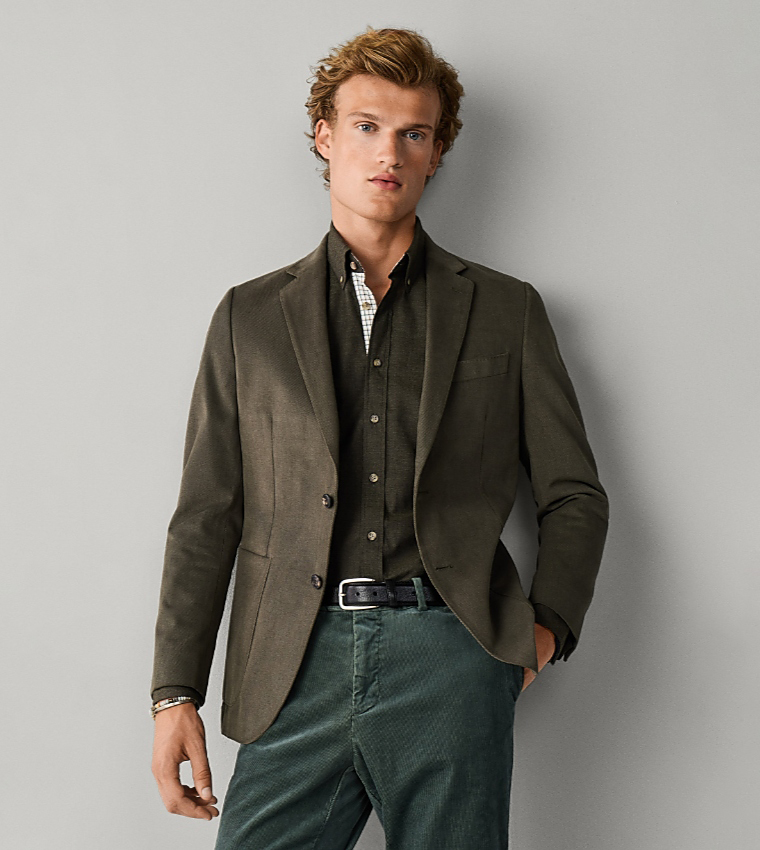 Solid Single-Breasted Blazer