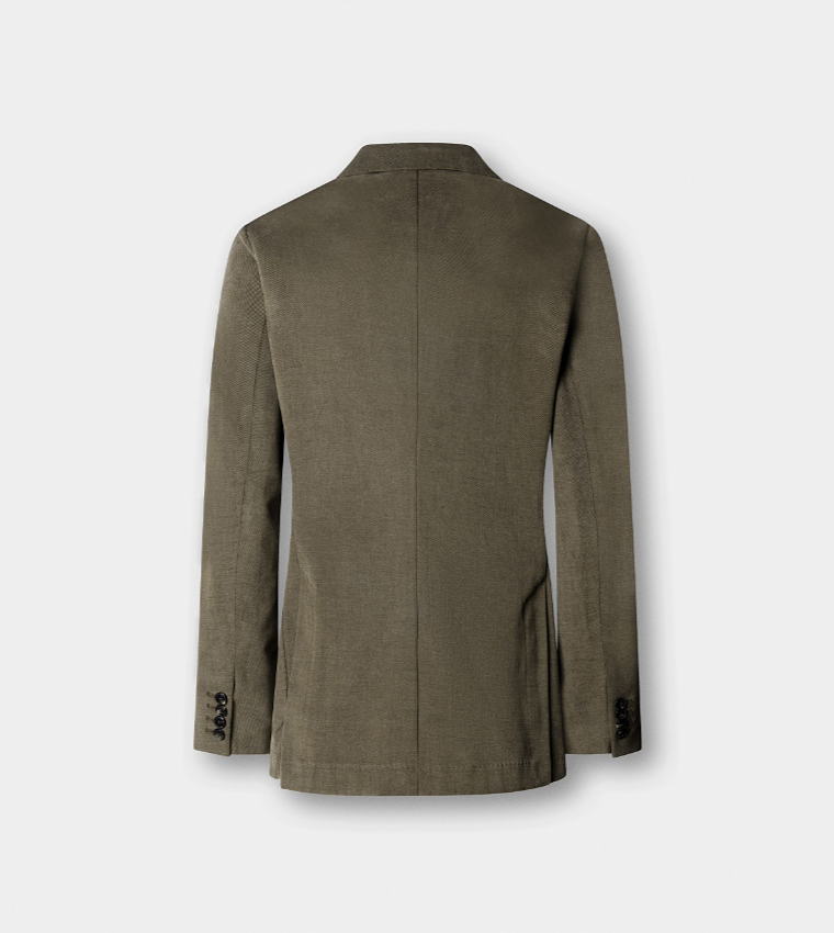 Solid Single-Breasted Blazer