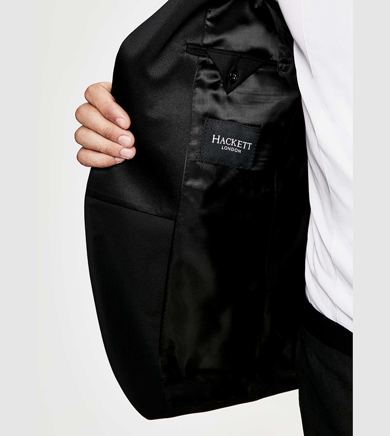 Solid Lapel Collar Blazer