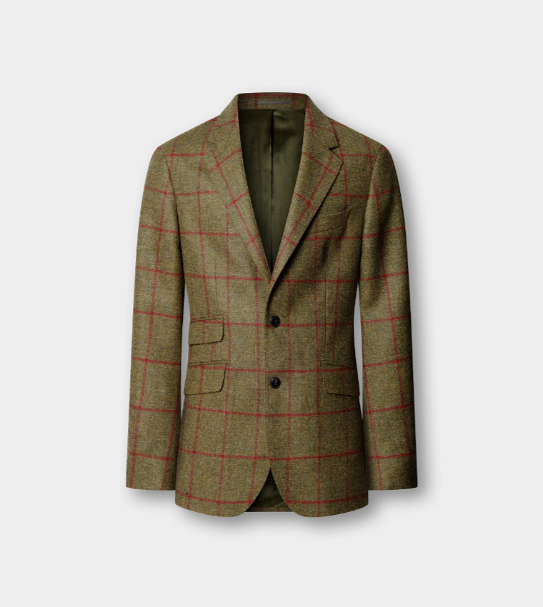 Check Single-Breasted Blazer