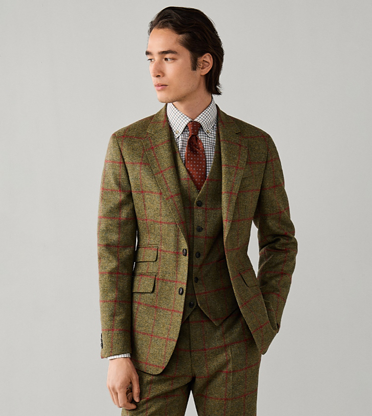 Check Single-Breasted Blazer