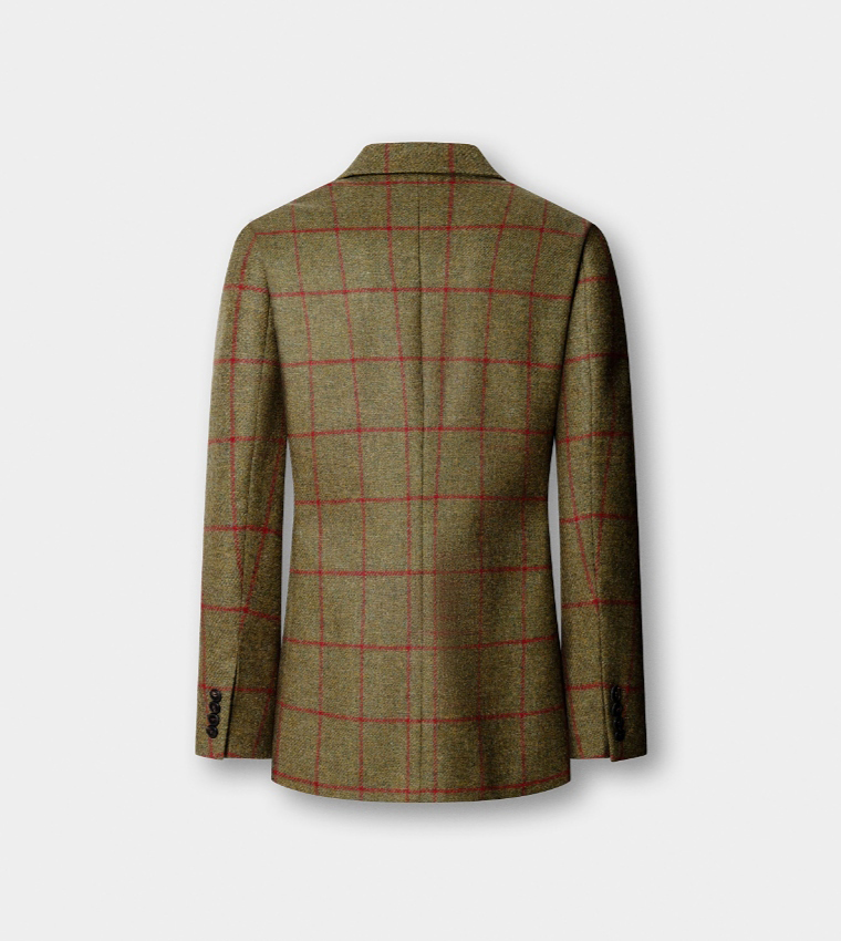 Check Single-Breasted Blazer