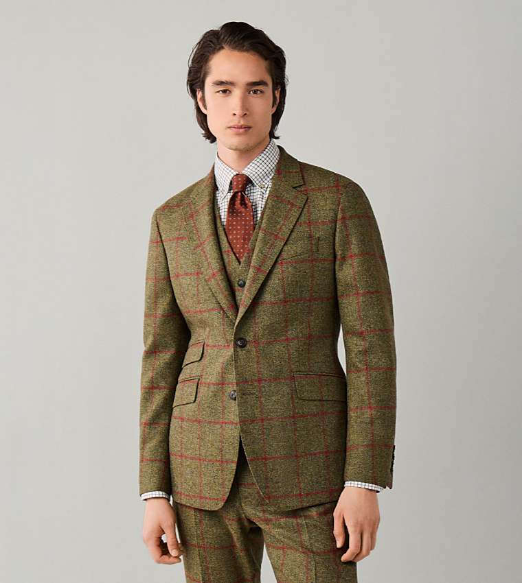 Check Single-Breasted Blazer