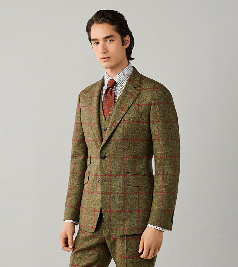 Check Single-Breasted Blazer
