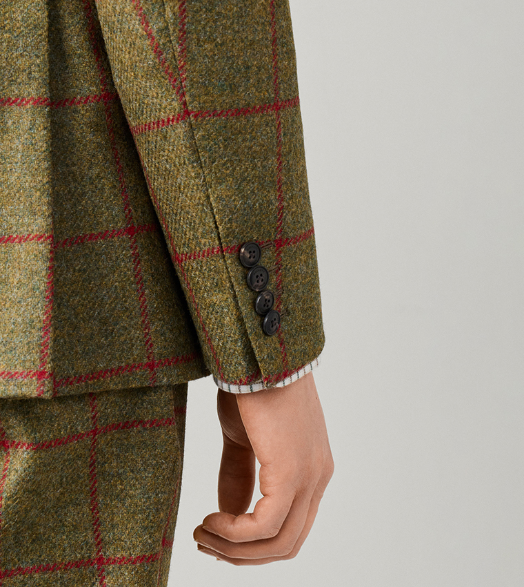 Check Single-Breasted Blazer
