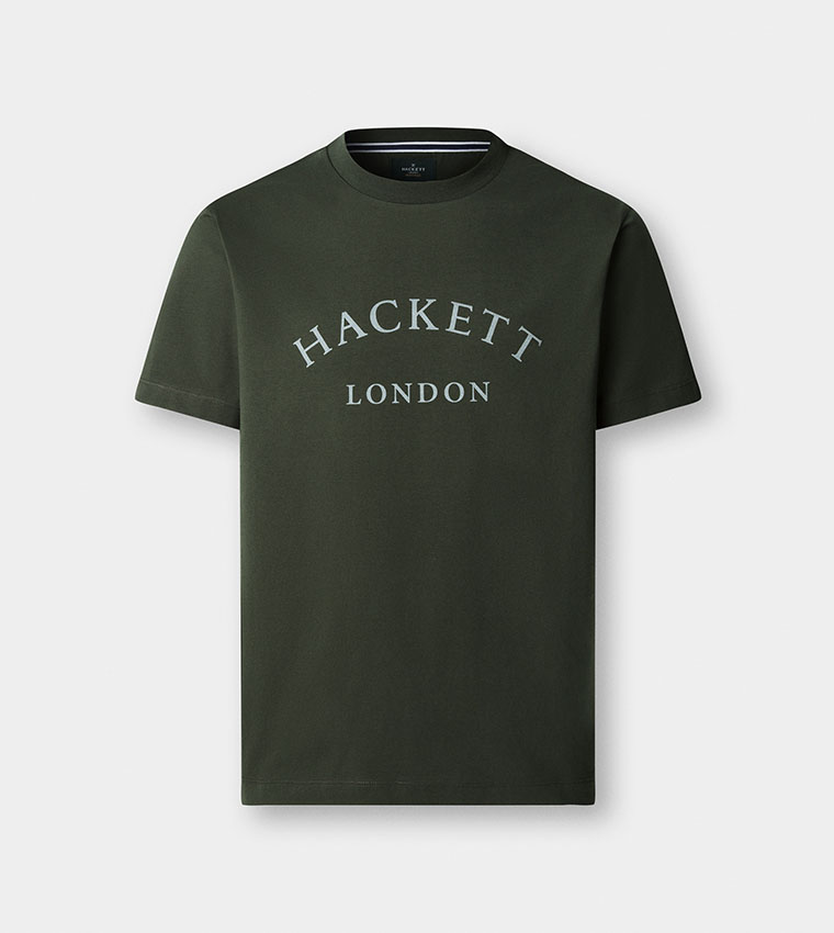 Logo Printed Crew Neck Classic Fit T-Shirt