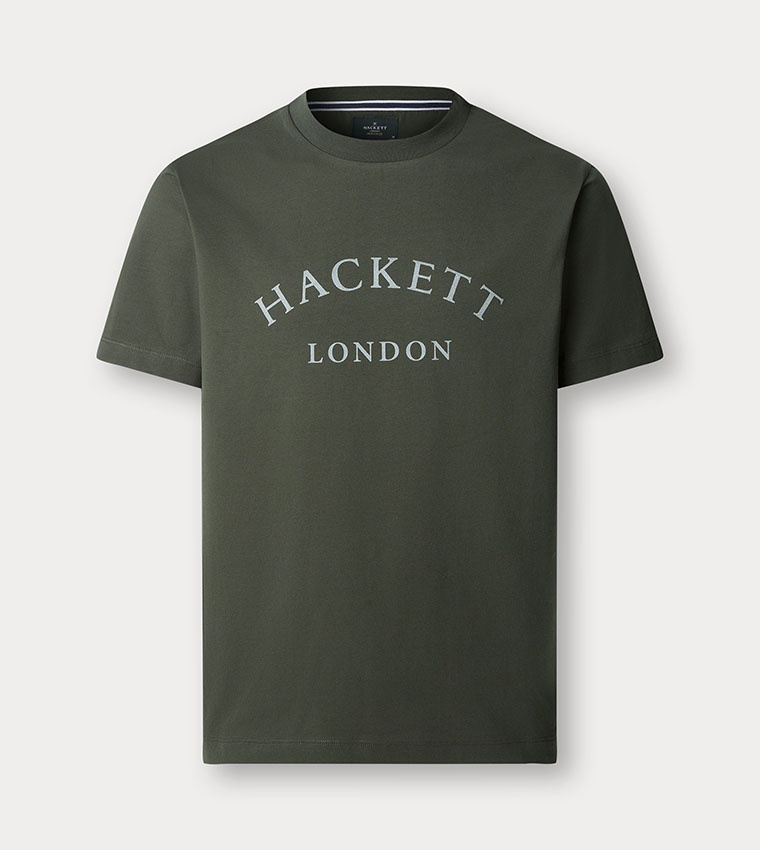 Logo Printed Crew Neck Classic Fit T-Shirt