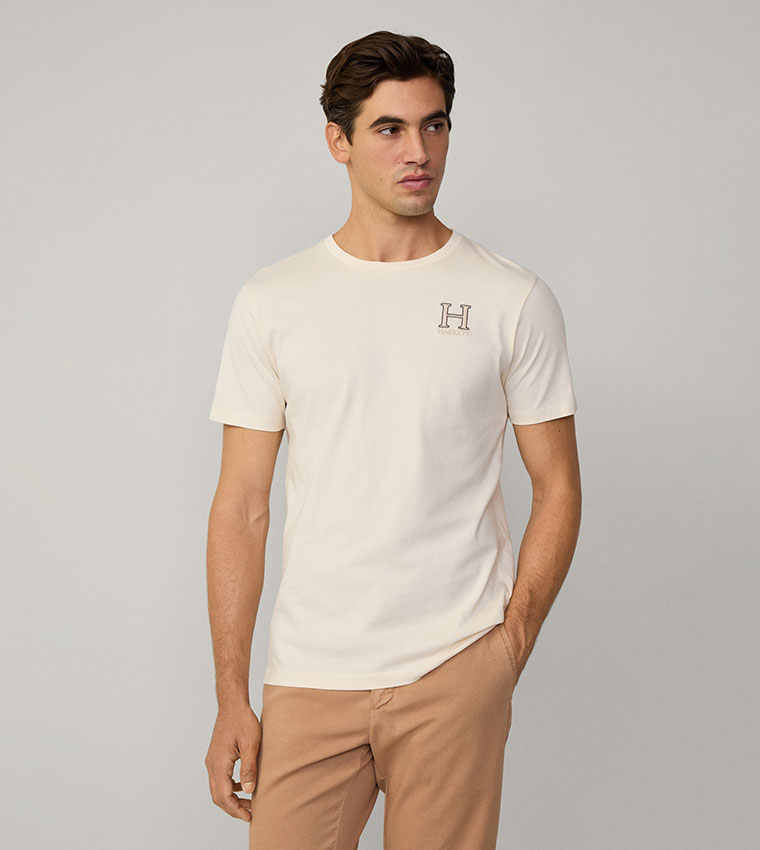 Embroidered Crew Neck T-Shirt